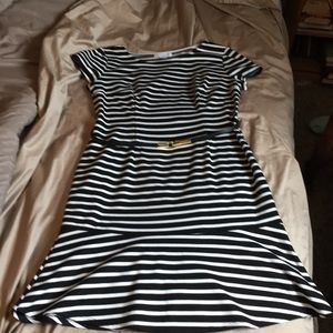 Liz Claiborne black and white dress